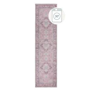 Světle červený pratelný běhoun s příměsí recyklovaných vláken 60×230 cm Windsor – Flair Rugs