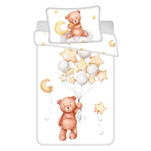 Jerry Fabrics Povlečení do postýlky 100×135 + 40×60 cm – Medvídek "Cute" baby