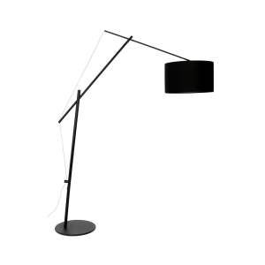 Černá stojací lampa White Label Tokio