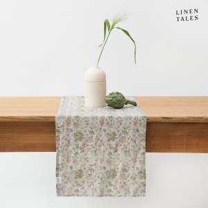 Lněný běhoun na stůl 40×200 cm Botany 2 Lightweight – Linen Tales