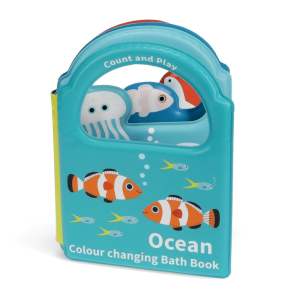 Interaktivní hračka Colour changing bath book Ocean – Rex London