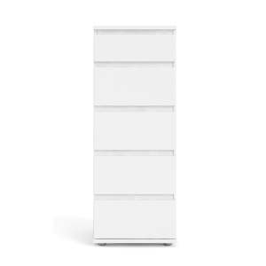 Bílá vysoká komoda 40×107 cm Nova – Tvilum