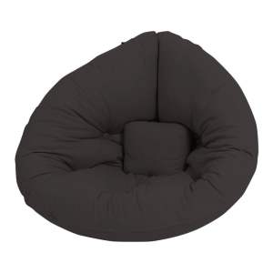 Černošedé relaxační dětské křesílko Mini Nido – Karup Design