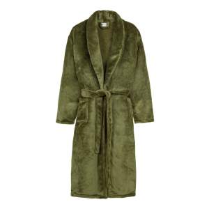 Zelený župan z mikroplyše velikost XL/XXL Polyvelvet – Good Morning