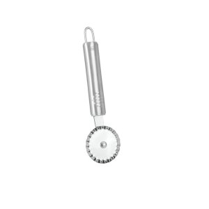 Zoubkovaný kráječ na těsto z nerezové oceli Metaltex Pastry, délka 19 cm