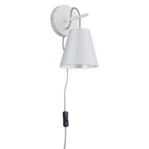 Bílé nástěnné svítidlo ø 15 cm Andreus – Trio