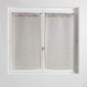 Béžové voálové záclony v sadě 2 ks 60×90 cm Milza – douceur d’intérieur