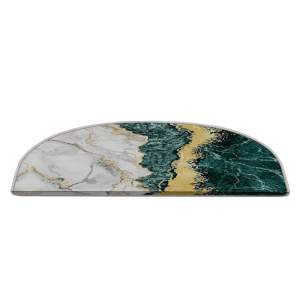Nášlapy na schody v sadě 16 ks v petrolejovo-krémové barvě 20×65 cm Golden Marble – Vitaus