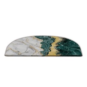 Nášlapy na schody v sadě 16 ks v petrolejovo-krémové barvě 20×65 cm Golden Marble – Vitaus
