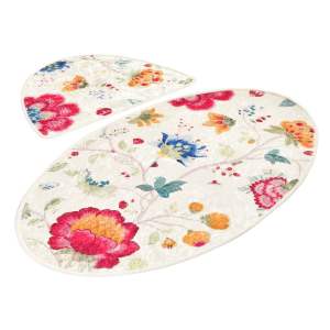 Světle hnědé koupelnové předložky v sadě 2 ks 60×100 cm Arya – Foutastic