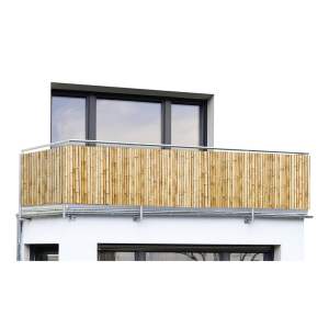 Světle hnědá plastová balkonová zástěna 500×85 cm – Maximex
