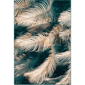 Vlněný koberec v petrolejové barvě 133×180 cm Areca – Agnella