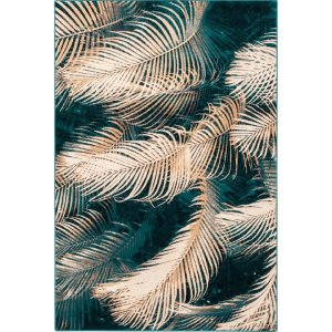 Vlněný koberec v petrolejové barvě 133×180 cm Areca – Agnella