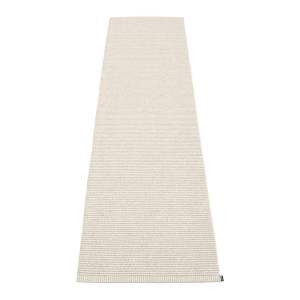 Krémový vnitřní a venkovní běhoun 60×250 cm Mono Linen Vanilla – Pappelina