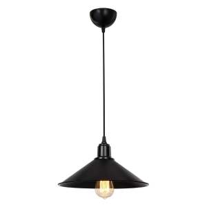 Černé kovové stropní svítidlo ø 30 cm – Squid Lighting