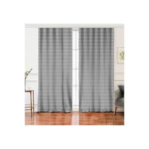 Bílo-šedé závěsy v sadě 2 ks 140×260 cm – Mila Home