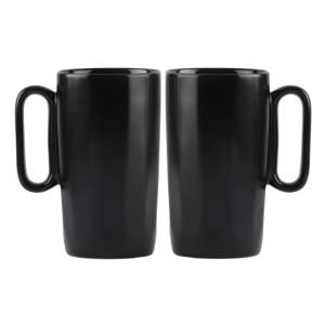 Černé hrnky z kameniny v sadě 2 ks 330 ml Fuori – Vialli Design