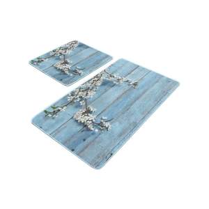 Modré koupelnové předložky v sadě 2 ks 60×100 cm – Mila Home