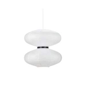 Bílé závěsné stropní svítidlo Markslöjd Dual, ø 60 cm
