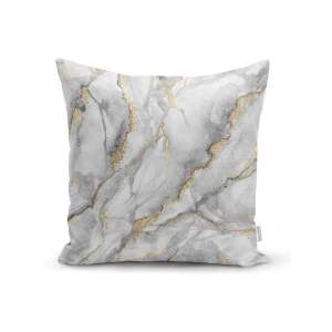Povlak na polštář Minimalist Cushion Covers Marble With Hint Of Gold, 45 x 45 cm
