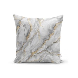 Povlak na polštář Minimalist Cushion Covers Marble With Hint Of Gold, 45 x 45 cm
