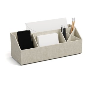 Kartonový organizér na psací potřeby Elisa Canvas Paper Laminate – Bigso