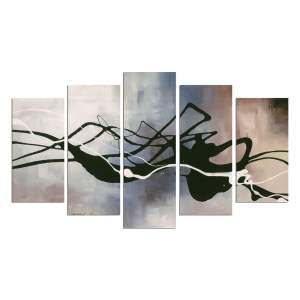 Vícedílný obraz Black Lines, 110 x 60 cm