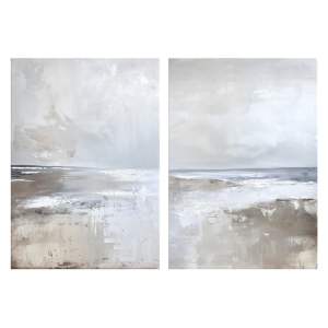 Obrazy s ručně malovanými prvky v sadě 2 ks 50×70 cm Breeze – Styler