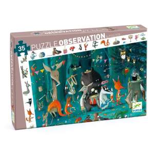 Dětské puzzle Djeco Observation Lesní Orchestr