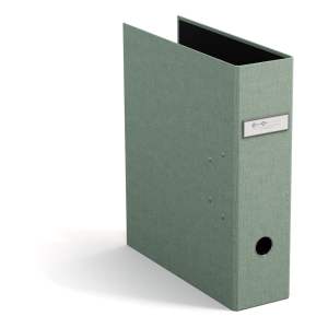 Zelený kartonový organizér na dokumenty Archie Canvas Paper Laminate – Bigso