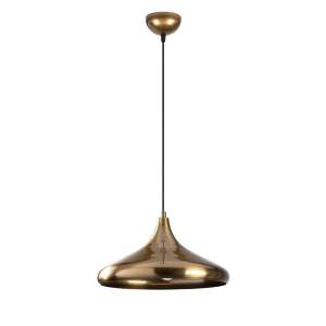 Závěsné svítidlo ve zlaté barvě s kovovým stínidlem ø 35 cm Berceste – Opviq lights
