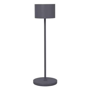 Tmavě šedá přenosná led lampa Blomus Farol