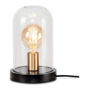 Černá stolní lampa se skleněným stínidlem (výška 30 cm) Seattle – it’s about RoMi