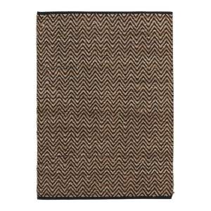 Koberec v černo-přírodní barvě 120×170 cm Zigzag – douceur d’intérieur