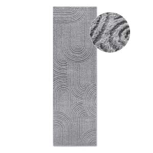Šedý běhoun 80×240 cm Chappe Light Grey – Elle Decoration