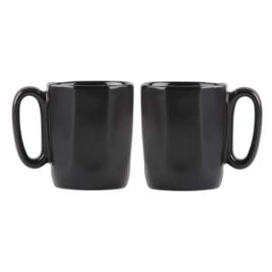 Černé hrnky na espresso z kameniny v sadě 2 ks 80 ml Fuori – Vialli Design