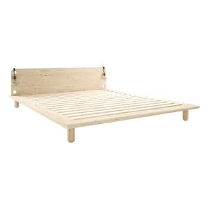 Dvoulůžková postel z borovicového dřeva s roštem 180×200 cm Peek – Karup Design