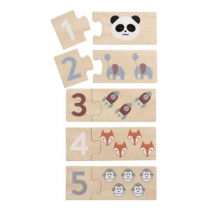 Dřevěné dětské puzzle (počet dílků 20) Numbers – Kindsgut