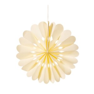 Papírová ručně vyrobená vánoční ozdoba ø 10 cm Honeycomb Snowflake – Sass & Belle
