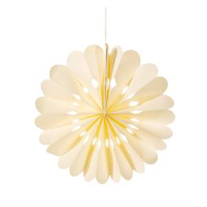 Papírová ručně vyrobená vánoční ozdoba ø 10 cm Honeycomb Snowflake – Sass & Belle