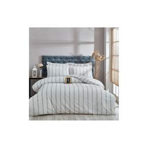 Krémové bavlněné prodloužené povlečení na dvoulůžko 200×220 cm – Mila Home