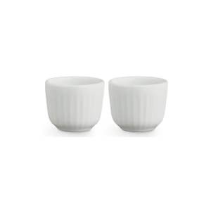 Sada 2 bílých porcelánových misek na vajíčka Kähler Design Hammershoi, ⌀ 8 cm
