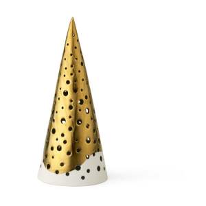 Porcelánový svícen ve zlaté barvě Kähler Design Nobili, výška 19 cm