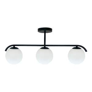 Černo-bílé stropní svítidlo se skleněným stínidlem 15×69,5 cm Amadeo – Candellux Lighting