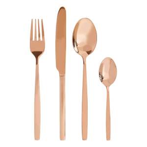 Nerezový příbor v měděné barvě 16 ks Avie – Premier Housewares