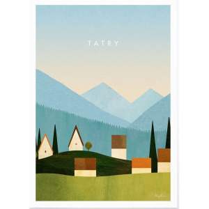 Plakát 50×70 cm Tatry – Travelposter