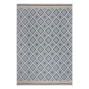 Žluto-modrý vnitřní a venkovní koberec 120×170 cm Zia Trellis – Flair Rugs