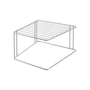 Ocelová přídavná polička ve stříbrné barvě 25×25 cm Boxe – Metaltex