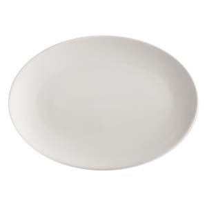 Bílý porcelánový talíř Maxwell & Williams Basic, 35 x 25 cm