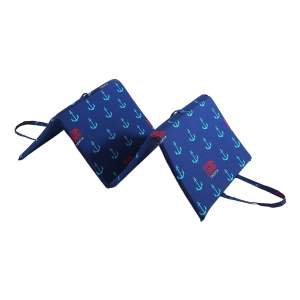 Modrý zahradní podsedák na lehátko 49×137 cm Anchors – B.E.S.